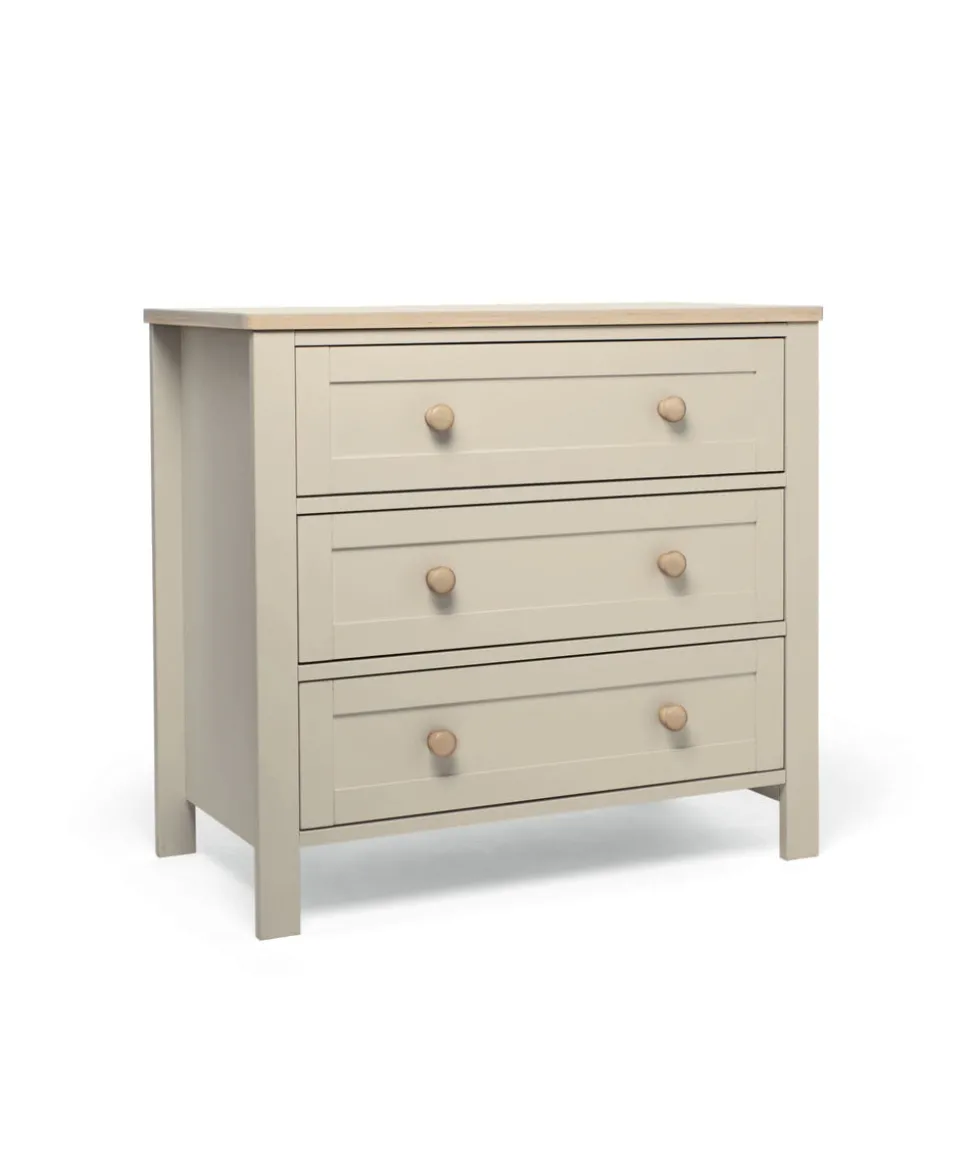 Wedmore 3 Piece Small Cotbed Range With Dresser Changer & Wardrobe - Cashmere/Oak