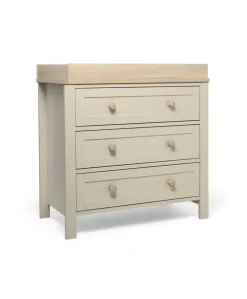 Wedmore 3 Piece Small Cotbed Range With Dresser Changer & Wardrobe - Cashmere/Oak
