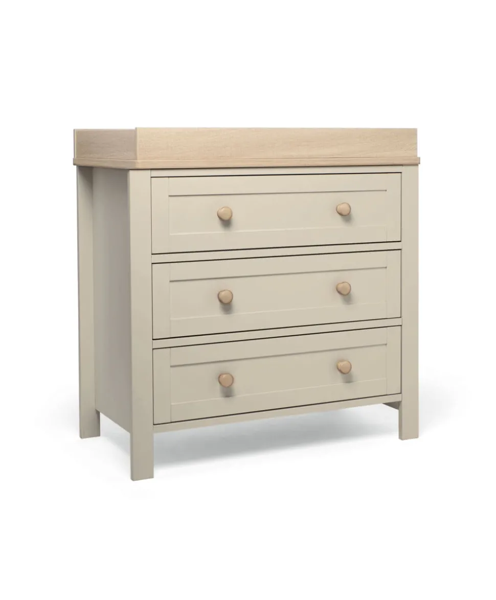 Wedmore Small Cotbed Set With Dresser Changer - Cashmere/Oak