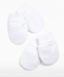 White Scratch Mitts - 2 Pack