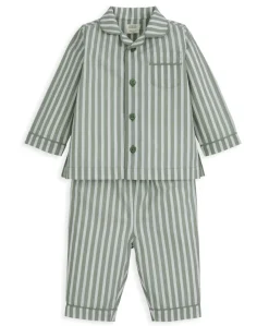 Woven Green Stripe Pyjamas